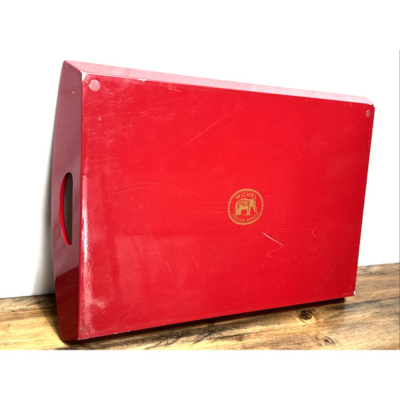 Michel Design Works Tray Red White Snowy Woodland Scene Christmas Winter Holiday - Picture 8 of 10